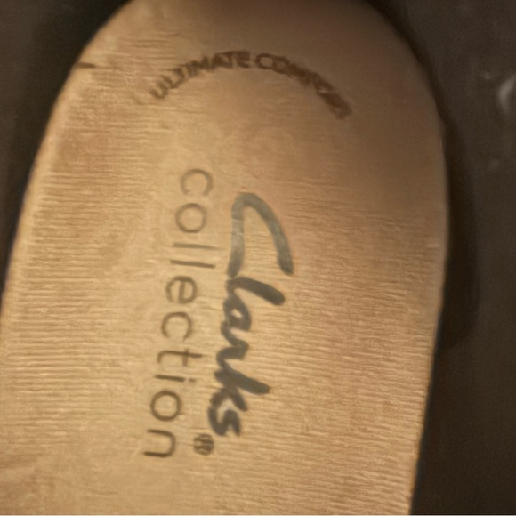 Clark’s Collection Women’s Angie Spice Black Leather Boots Size 7 - Picture 9 of 11